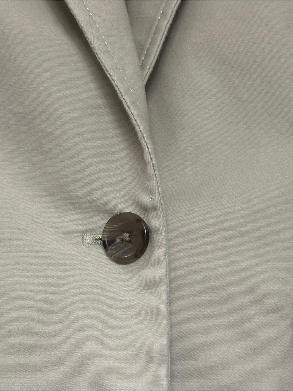 Banana Republic Khaki Blazer Petite 2 One Button Peak Lapel Office Work Career - Picture 5 of 12